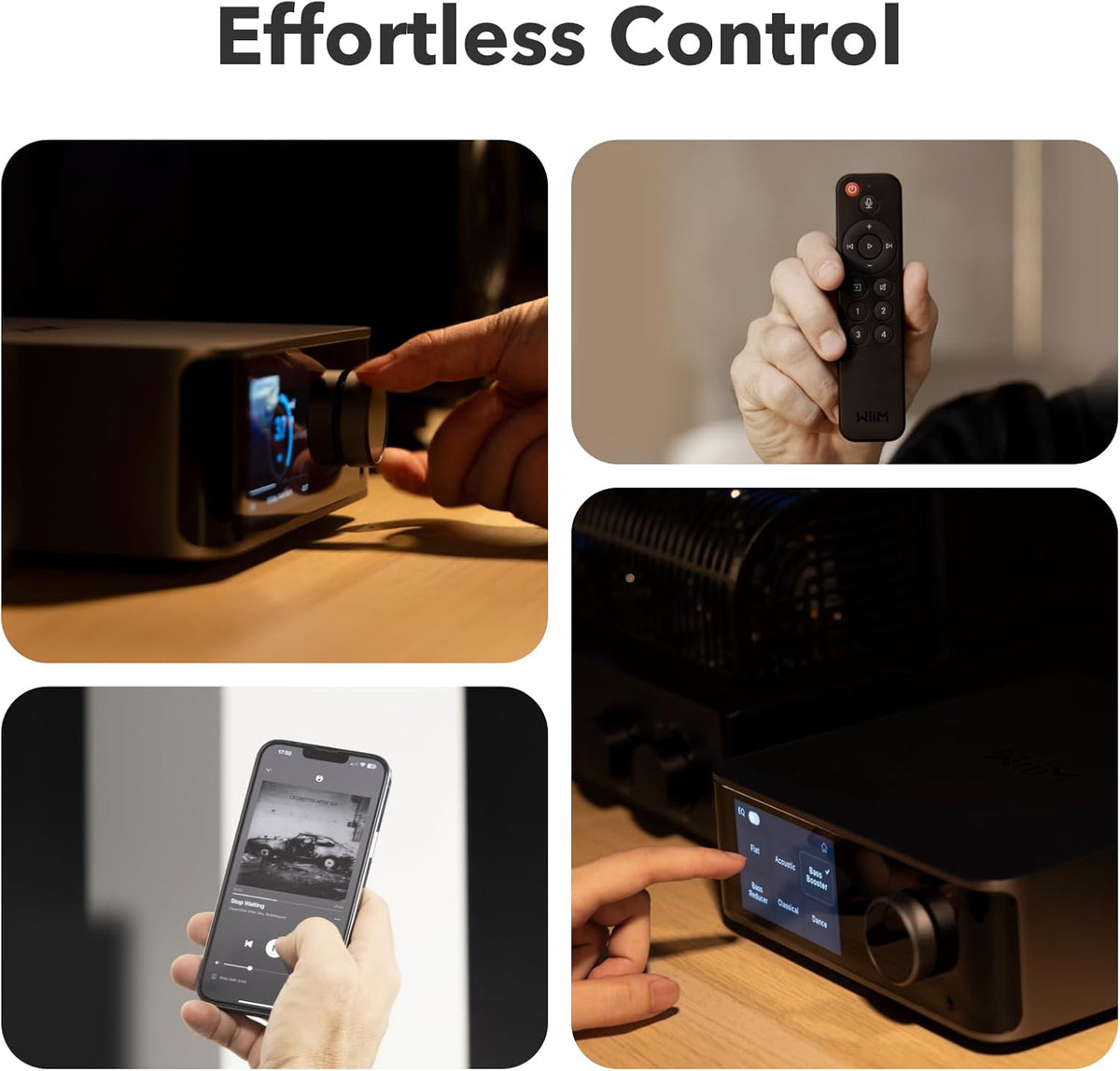 WiiM Ultra Music Streamer & Cyfrowy Przedwzmacniacz | Ekran Dotykowy 3,5",Kompatybilny z GoogleCast&Alexa,Streamuj Spotify,Amazon Music,Tida,HDMI ARC,Wejście Phono,Wyjście Słuchawkowe,kosmiczny szary