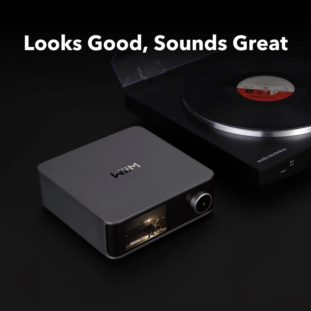 WiiM Ultra Music Streamer & Cyfrowy Przedwzmacniacz | Ekran Dotykowy 3,5",Kompatybilny z GoogleCast&Alexa,Streamuj Spotify,Amazon Music,Tida,HDMI ARC,Wejście Phono,Wyjście Słuchawkowe,kosmiczny szary
