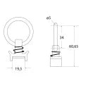Hak do listwy ariline - 339