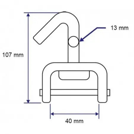 Hak obrotowy 3000kg - 179
